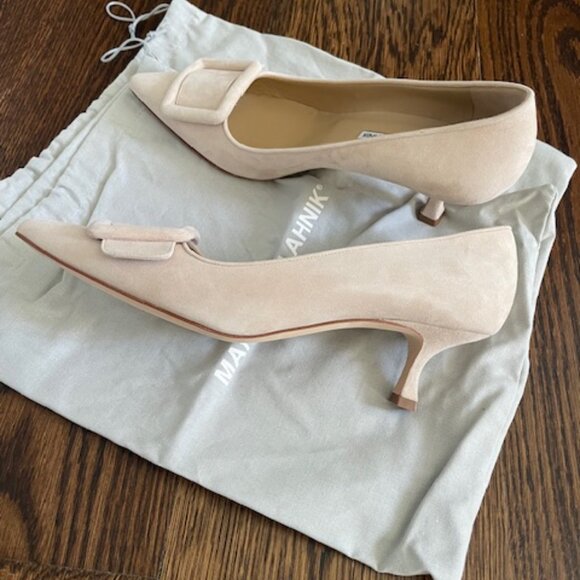 Manolo Blahnik Maysale Pump 50 - BRAND NEW - Size 39.5 EU (9US/8.5US) - Picture 13 of 15